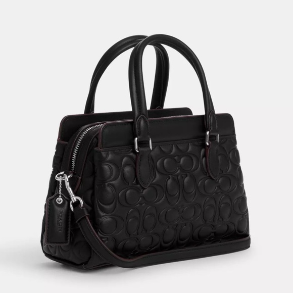 NWT COACH Mini Darcie Carryall With Signature Leather - Picture 3 of 9